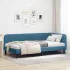 Cadru de pat colțar cu headboard Roz 90 x 200 cm Catifea GartenMobel Dekor