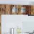 Dulap suspendat de bucătărie Stejar fumuriu 80 x 31 x 40 cm GartenMobel Dekor