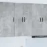 Dulap suspendat de bucătărie Gri din beton 60 x 31 x 100 cm GartenMobel Dekor