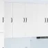 Dulap suspendat de bucătărie cu ușă Alb lucios 80 x 31 x 100 cm GartenMobel Dekor