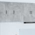 Dulap suspendat de bucătărie Gri din beton 50 x 31 x 80 cm GartenMobel Dekor