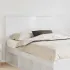 Tăblie cap cu headboard Alb Lucios 150 cm Lemn compozit GartenMobel Dekor