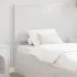 Tăblie cap cu headboard Alb 75 cm Lemn compozit GartenMobel Dekor