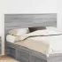 Tăblie cap cu headboard Alb Lucios 150 cm Lemn compozit GartenMobel Dekor