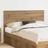 Tăblie cap cu headboard Alb Lucios 150 cm Lemn compozit GartenMobel Dekor