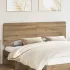 Tăblie cap cu headboard Gri din beton 200 cm Lemn compozit GartenMobel Dekor