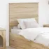 Tăblie cap cu headboard Alb 75 cm Lemn compozit GartenMobel Dekor