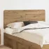 Tăblie cap cu headboard Alb Lucios 160 cm Lemn compozit GartenMobel Dekor