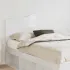 Tăblie cap cu headboard Alb Lucios 150 cm Lemn compozit GartenMobel Dekor