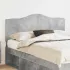 Tăblie cap cu headboard Alb Lucios 150 cm Lemn compozit GartenMobel Dekor
