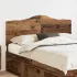 Tăblie cap cu headboard Alb Lucios 150 cm Lemn compozit GartenMobel Dekor