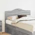 Tăblie cap cu headboard Alb Lucios 120 cm Lemn compozit GartenMobel Dekor