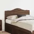 Tăblie cap cu headboard Alb Lucios 120 cm Lemn compozit GartenMobel Dekor