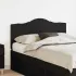 Tăblie cap cu headboard Alb Lucios 120 cm Lemn compozit GartenMobel Dekor