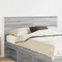 Tăblie cap cu headboard Alb Lucios 140 cm Lemn compozit GartenMobel Dekor