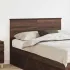 Tăblie cap cu headboard Gri din beton 135 cm Lemn compozit GartenMobel Dekor
