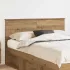 Tăblie cap cu headboard Alb Lucios 140 cm Lemn compozit GartenMobel Dekor
