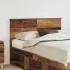 Tăblie cap cu headboard Alb Lucios 120 cm Lemn compozit GartenMobel Dekor