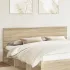 Tăblie cap cu headboard Stejar închis 200 cm Lemn compozit GartenMobel Dekor