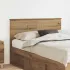 Tăblie cap cu headboard Gri Sonoma 120 cm Lemn compozit GartenMobel Dekor