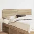 Tăblie cap cu headboard Alb 160 cm Lemn compozit GartenMobel Dekor