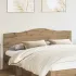 Tăblie cap cu headboard Gri din beton 200 cm Lemn compozit GartenMobel Dekor