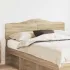 Tăblie cap cu headboard Stejar fumuriu 150 cm Lemn compozit GartenMobel Dekor