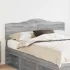 Tăblie cap cu headboard Gri Sonoma 140 cm Lemn compozit GartenMobel Dekor
