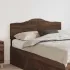 Tăblie cap cu headboard Alb Lucios 120 cm Lemn compozit GartenMobel Dekor