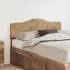 Tăblie cap cu headboard Alb Lucios 120 cm Lemn compozit GartenMobel Dekor
