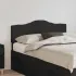 Tăblie cap cu headboard Alb Lucios 120 cm Lemn compozit GartenMobel Dekor