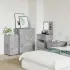 Dulap de depozitare Gri din beton 40 x 48 x 81 cm Lemn compozit GartenMobel Dekor