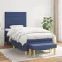 Pat box spring cu saltea, negru, 100x200 cm, textil GartenMobel Dekor