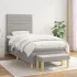 Pat continental, gri deschis, 180x200 cm, material textil GartenMobel Dekor