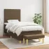 Pat box spring cu saltea, negru, 80x200 cm, textil GartenMobel Dekor