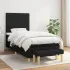 Pat box spring cu saltea, negru, 180x200 cm, catifea GartenMobel Dekor