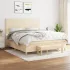 Pat box spring cu saltea, negru, 180x200 cm, catifea GartenMobel Dekor