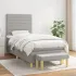 Pat continental, gri deschis, 180x200 cm, material textil GartenMobel Dekor
