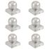 Capace stâlpi tip glob, 6 buc., 71 x 71 mm, metal galvanizat GartenMobel Dekor