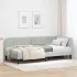 Cadru de pat colțar cu headboard Roz 90 x 200 cm Catifea GartenMobel Dekor