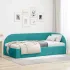Cadru de pat colțar cu headboard Roz 80 cm x 200 cm țesătură GartenMobel Dekor