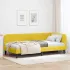Cadru de pat colțar cu headboard albastru 90 x 190 cm Catifea GartenMobel Dekor