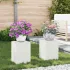 Suport pentru plante 2 pcs Argintiu 24 x 24 x 35 cm GartenMobel Dekor