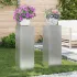 Suport pentru plante 2 pcs Argintiu 24 x 24 x 75 cm GartenMobel Dekor