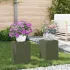 Suport pentru plante 2 pcs Argintiu 24 x 24 x 35 cm GartenMobel Dekor
