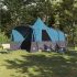 Cort Teepee cu acoperiș albastru 720 x 465 x 295 cm GartenMobel Dekor