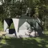 Tent Cabină cu acoperiș Gri și Portocalie 400 x 350 x 212 cm GartenMobel Dekor