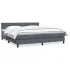 Pat box spring cu saltea, roz, 180x210 cm, catifea GartenMobel Dekor