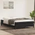 Pat box spring cu saltea, albastru închis, 100x200 cm, catifea GartenMobel Dekor