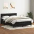 Pat box spring cu saltea, gri închis, 180x210 cm, catifea GartenMobel Dekor